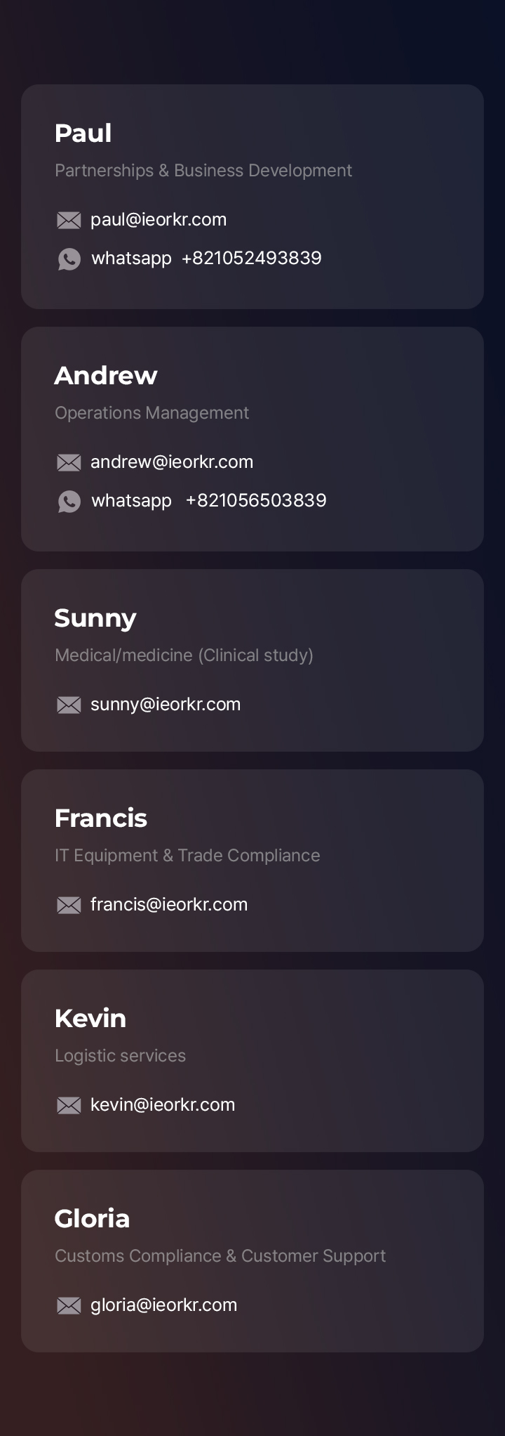 contact